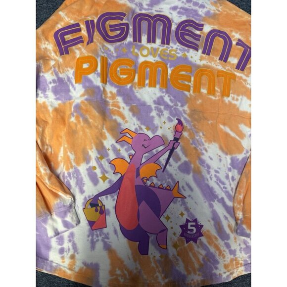 Disney World Epcot Festival of Arts 2021 Figment Tie Dye Spirit Jersey Adult XL - Picture 6 of 8